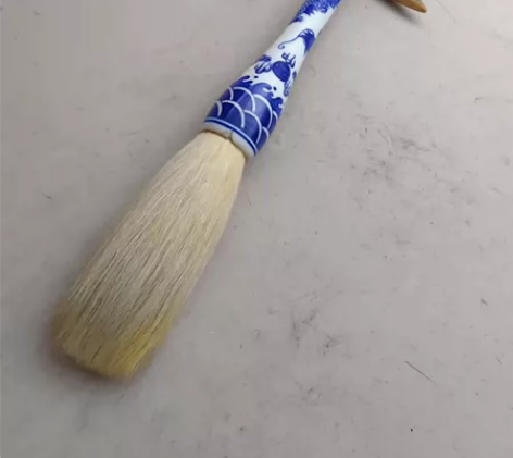 70年代青花瓷笔杆宿羊毫大长峰，出峰10c...