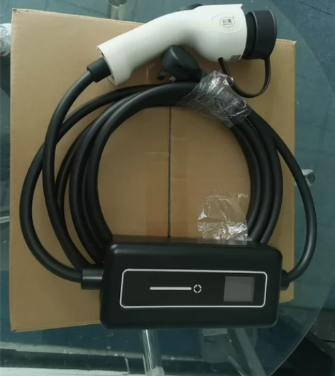 16A插座电动汽车随车便携式充电枪 四档调...