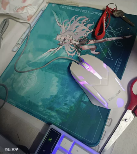 前不久买的华硕无畏16送的垫子，懒得邮寄 ...