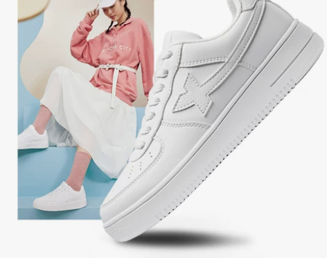 【狂欢价】特步女鞋板鞋2020秋冬季新款运...