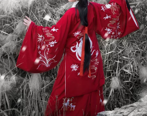 ?茵卡蕾【化狐】汉服女正品原创明制披风中国...