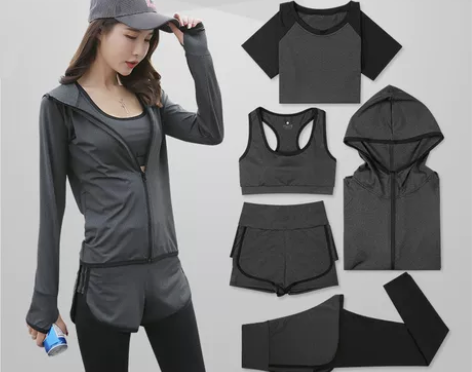 春秋专业瑜伽服套装女初学者2020新款健身...