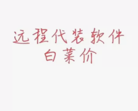 不会安装软件的宝子们看过来呀！ 在线远程安...