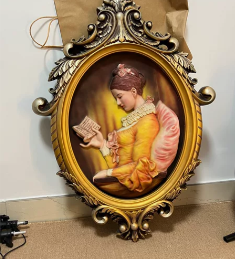 西洋欧洲vintage手绘人物肖像画 人物...