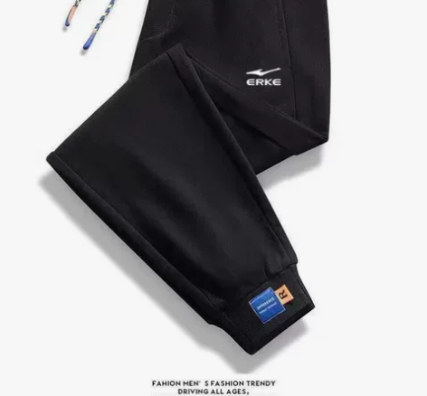 【品牌特价】鸿星尔克纯棉透气韩版运动裤男女...