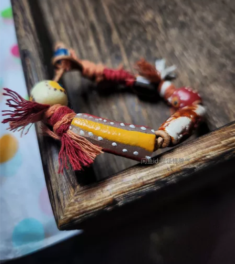 民族风藏风手工编绳牛皮手绳 浓郁的民族风棉...