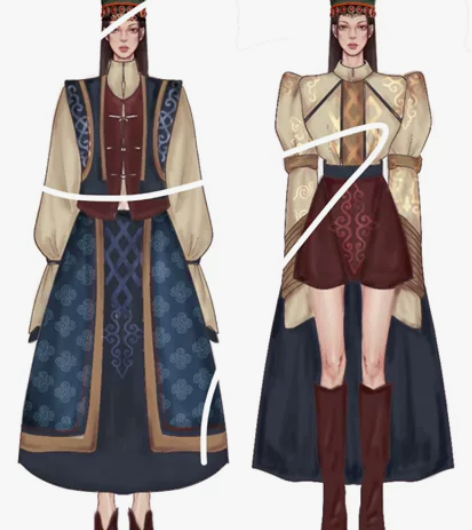 服装设计|系列效果图设计|线稿配色设计 ...