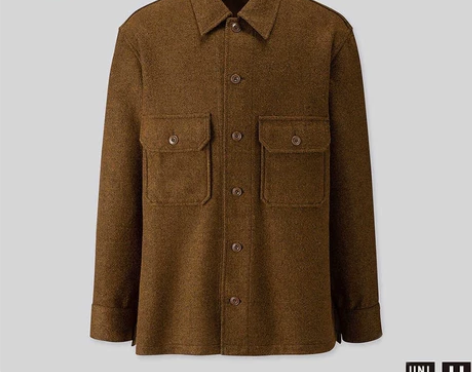 优衣库【设计师合作款】男装摇粒绒衬衫式夹克...