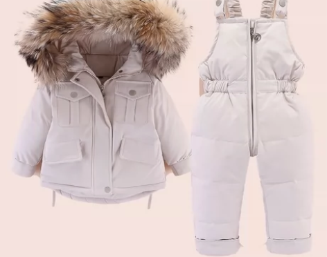 全新羽绒服套装，标牌都在，标的是80码，码...