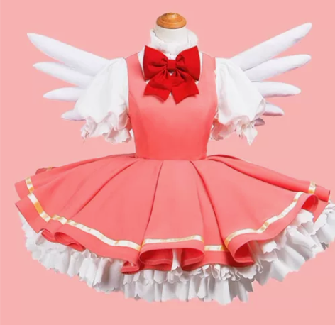 【小樱红白战斗服】（火花动漫cos）魔卡少...