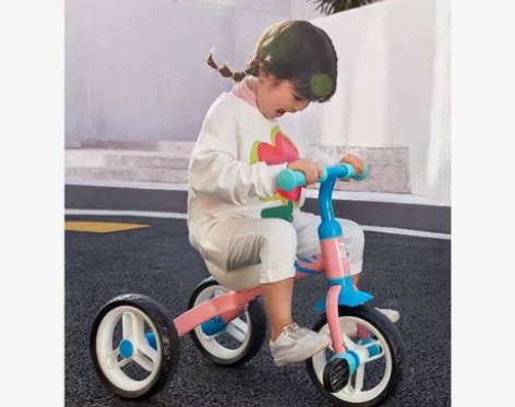 【全新】小龙哈彼平衡车三轮车二合一，蓝色 ...