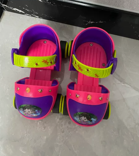 玄凌溜冰鞋儿童双排轮四轮鞋4轮旱冰鞋小孩3...