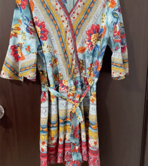 波西米亚风连体短裤，去海边穿过一次，之后没...