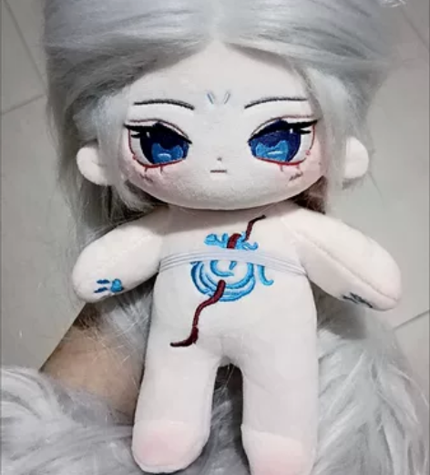 苏御无属性棉花娃娃男娃20cm炸接高温丝带...