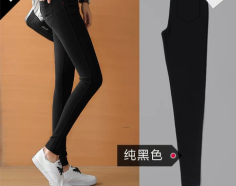 加厚打底裤女裤外穿黑色秋季2017新款韩版...
