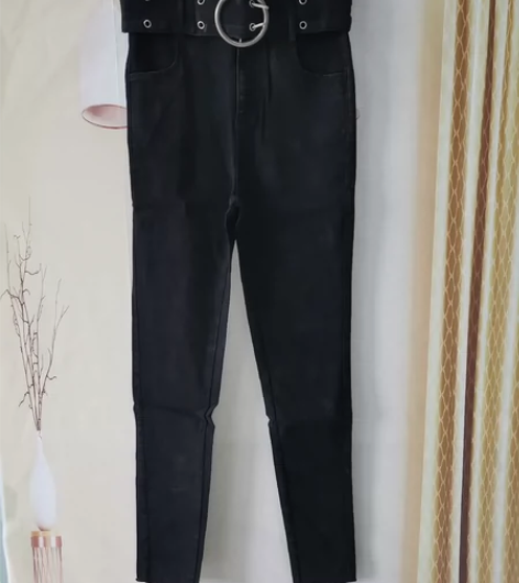 女士高腰铅笔裤，L码，19元一条包邮。 全...