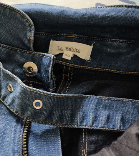 拉夏贝尔拉贝缇牛仔裤铅笔裤m码165码 穿...