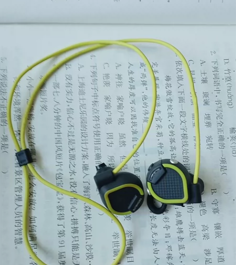 迪卡侬蓝牙运动耳机，功能正常使用，实物拍摄...