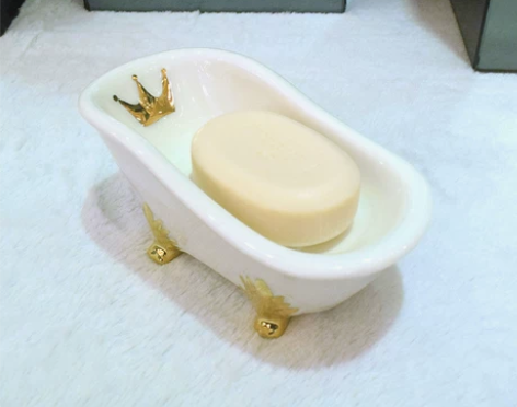 ?欧式陶瓷肥皂盒沥水创意卫生间酒店可爱轻奢...