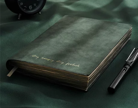 a5笔记本本子高颜值复古软皮成人日记本大学...