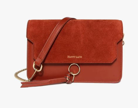 链条包秋冬季小包包女 枣红色～偏棕色调 广...