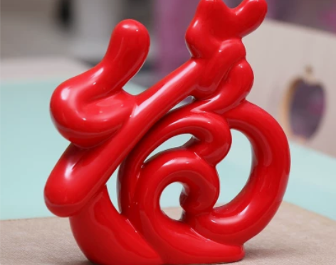 陶瓷隔断装饰品摆件现代简约客厅桌子上的摆件...