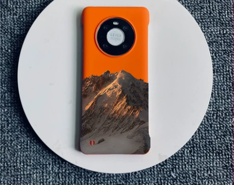 适用华为mate60Pro手机壳雪山风景M...