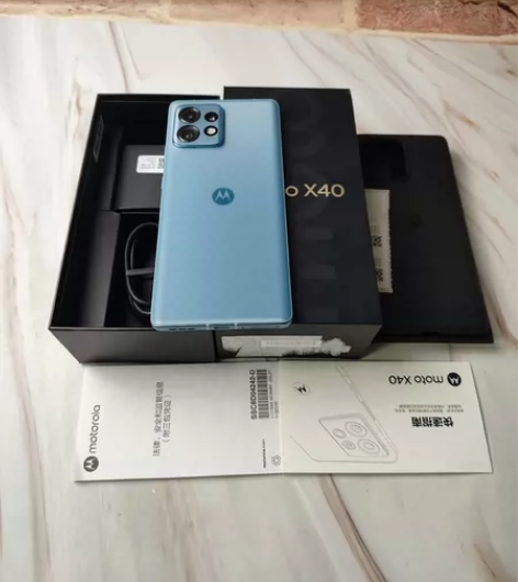 全新成色摩托罗拉X40碧玺蓝12+512G...