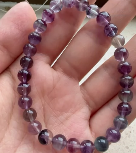 西瓜萤石手串6+清新款颜色很绝，全新便宜出...