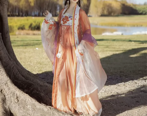 玉术【紫雾】原创汉服女诃子裙大袖衫重工刺绣...