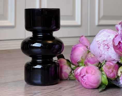 ins 北欧复古简约黑色花瓶摆件居家客厅桌...