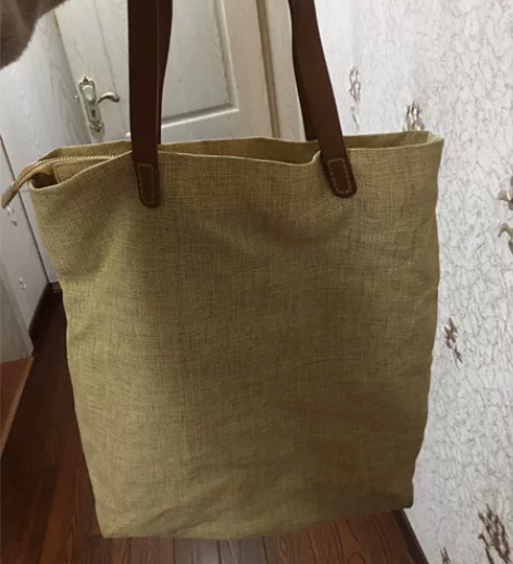 棉麻 文艺复古单肩棉麻包 女包超软包 五金...