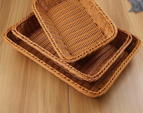 收纳篮子编织篮蔬菜水果面包食物食品模型收纳...