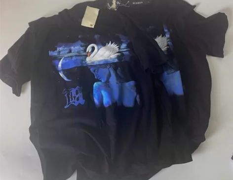 现货秒发Misbhv黑色天鹅湖之梦水钻短袖...