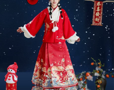 桐华枫祥龙贺岁原创拜年服冬季新款明制成人汉...