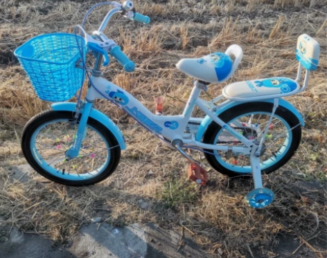 实拍 上海永久儿童自行车16寸 8成新 功...