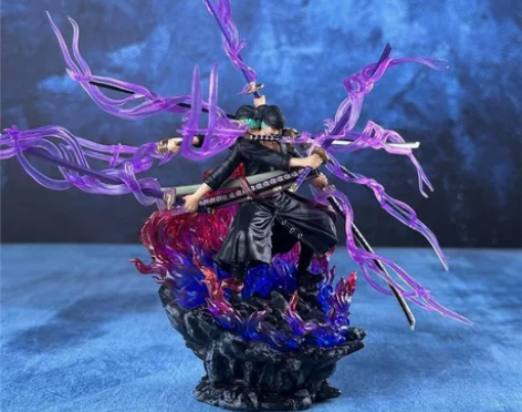 海贼王手办阿修罗三头六臂索隆和之国鬼气九刀...