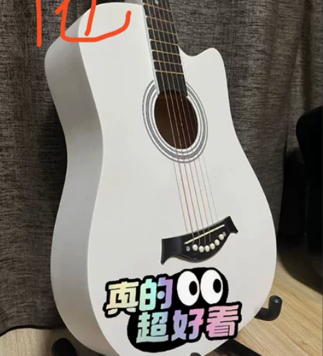 【999买的一次没用】全新38寸单板吉他4...