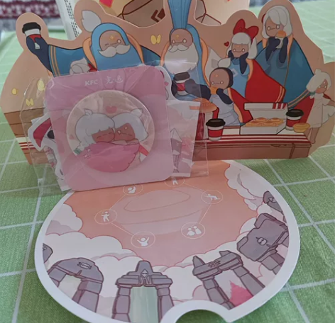 光遇肯德基联名主题: 徽章+杯套+桶盖+桶...