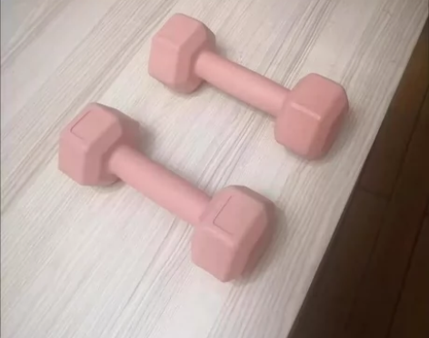 女士包胶哑铃六角一对瘦手臂家用宿舍操初学者...