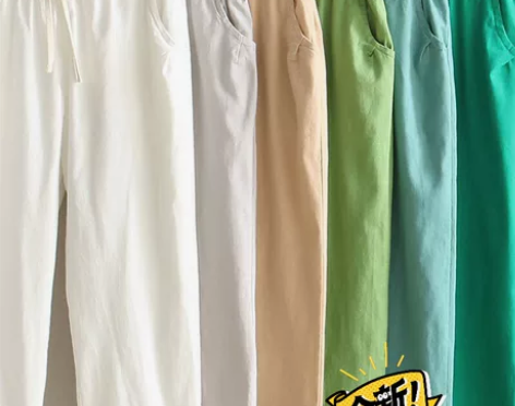 夏季棉麻裤子女薄款九分2022新款百搭大码...