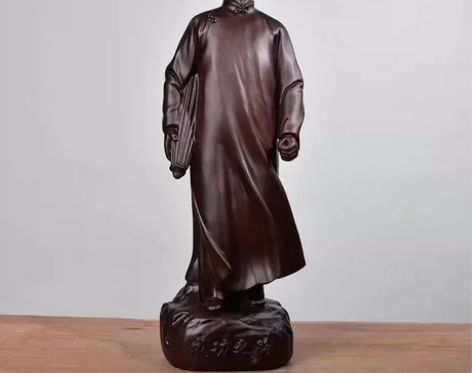 黑檀木雕刻伟人毛主席像家居客厅办公装饰实木...