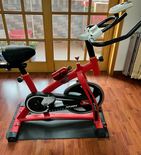 家用健身红色动感单车，原价385，现100...