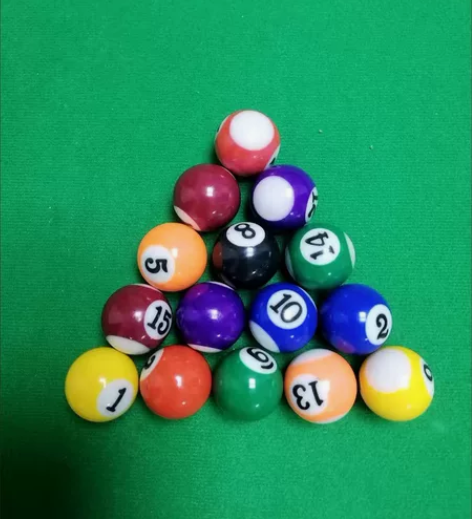 国标黑八台球子美式台球水晶球桌球子九球黑8...