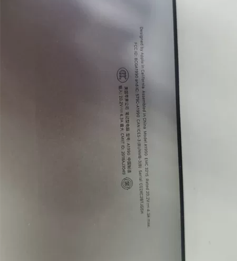 mac笔记本，没屏幕和电源，8g内存256...