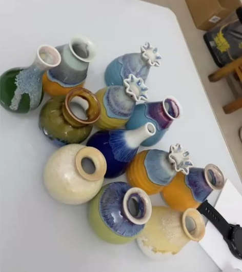 正品景德镇陶瓷小花瓶，复古， 店铺不干了，...