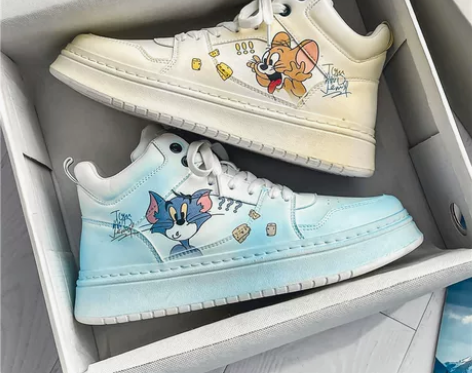 高帮男鞋2023新款冬季学生运动增高休闲小...