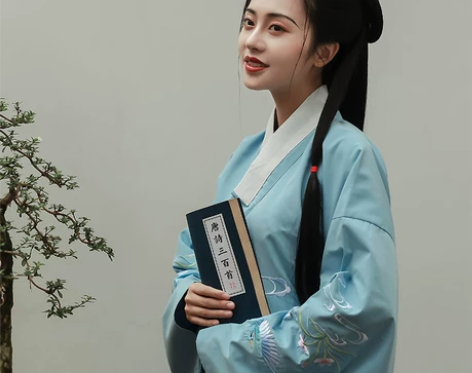 九曲阑珊原创 合欢 明制琵琶袖交领袄裙汉服...