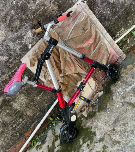 便宜处理一台折叠自行车，不包邮。平南城区自...