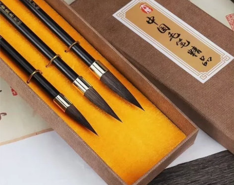 【限时特价】古韵灰尾鼠须毛笔大中小至尊紫毫...